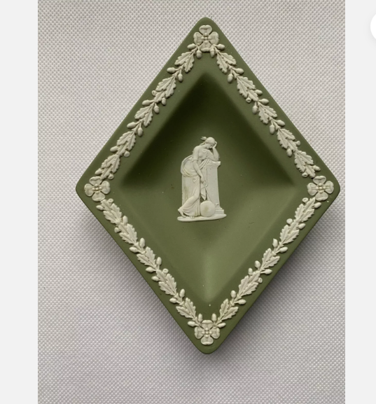 Wedgwood Jasperware Trinket dish Sage green collection