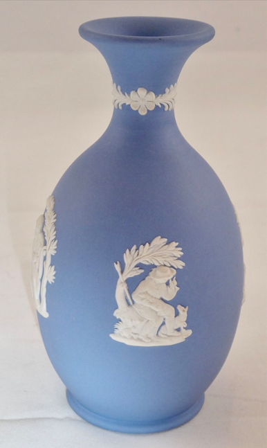 Wedgwood Jasperware Vase - Light Blue