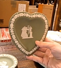 Wedgwood Jasperware Trinket dish Sage green collection