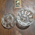 Small Clear Glass Dessert Bowl with Panelled Sides