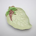 Vintage Carlton Ware "Foxglove" Leaf Dish - Handpainted Ceramic Serving Plate - Made in England