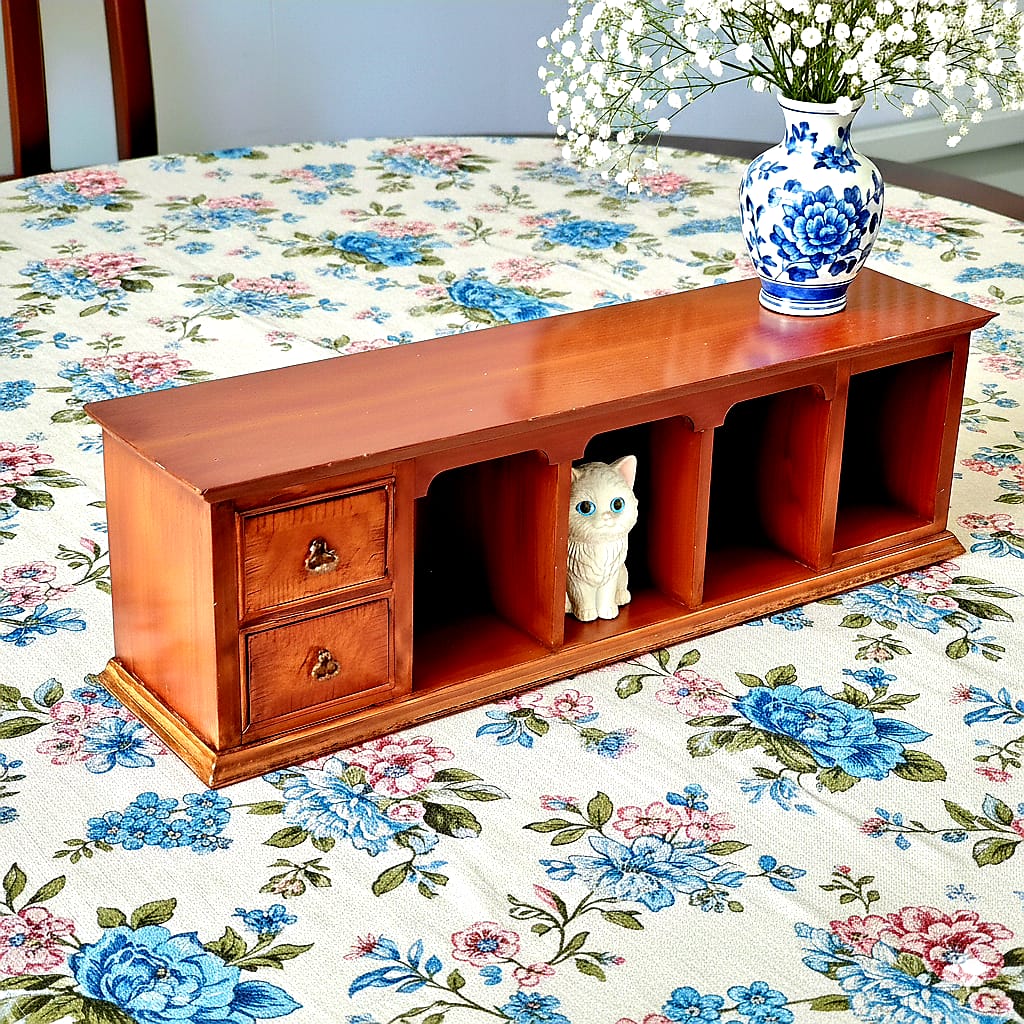Vintage Desktop Display Storage Organiser