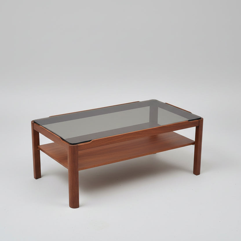 Vintage British G-Plan Teak & Glass Side Table