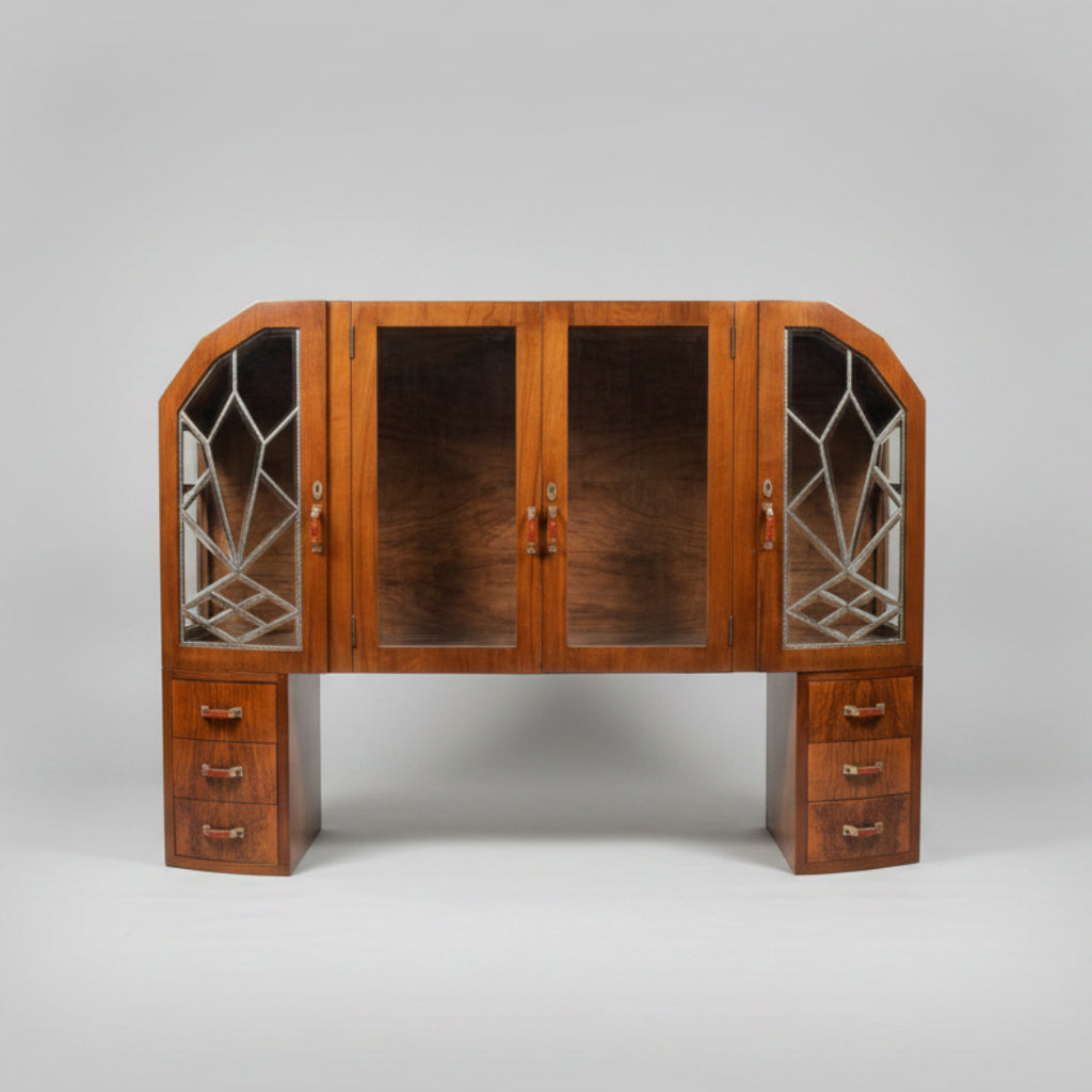 Vintage Italian Art Deco Display Cabinet c. 1930s