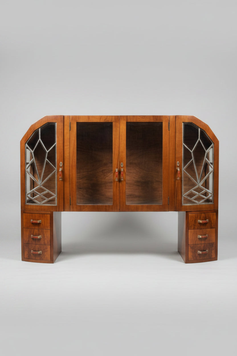Vintage Italian Art Deco Display Cabinet c. 1930s