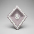 Vintage Lilac Wedgwood Jasperware Cupid and Fire Trinket Tray