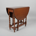 Vintage Oak Gateleg Table on Barley Twist Supports