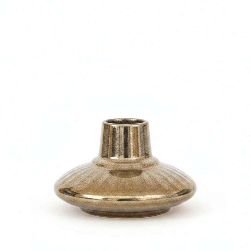 Vintage Studio Pottery Candlestick Holder - Prinknash - Made in England