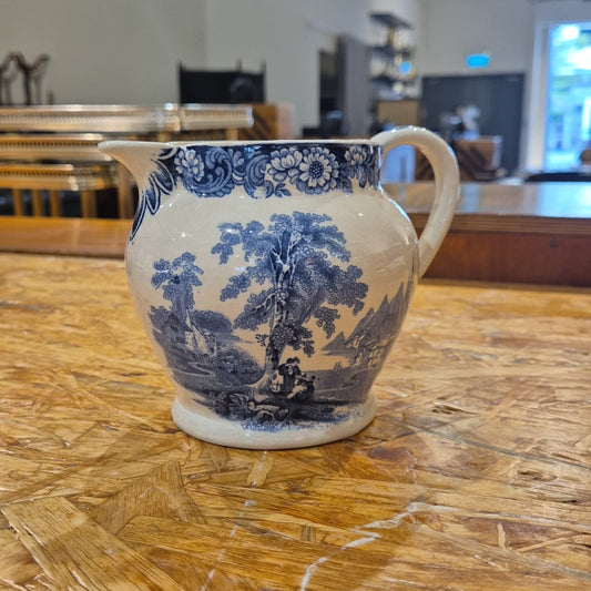 19th Century Jug with English country site scene