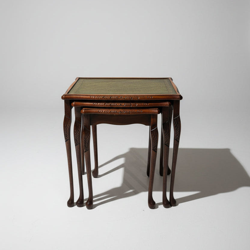 leather top table