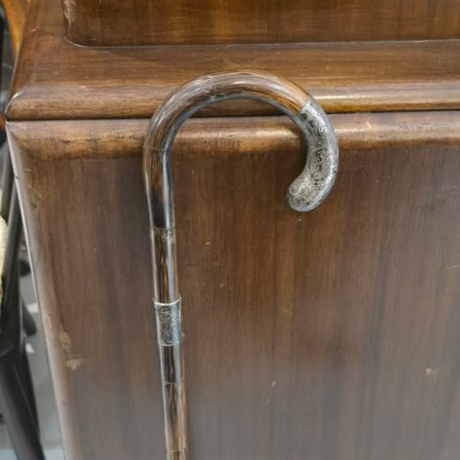 Late 19th Century Great Dane Cane / Walking Stick with Gold Collar