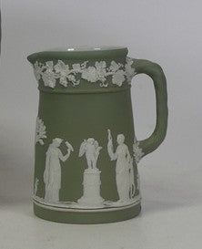 Rare Wedgwood Jasperware Sage green Jug 12 cm tall ( 1880-1920) - Minor Nip at the base