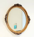 Victorian mirror with rose design 