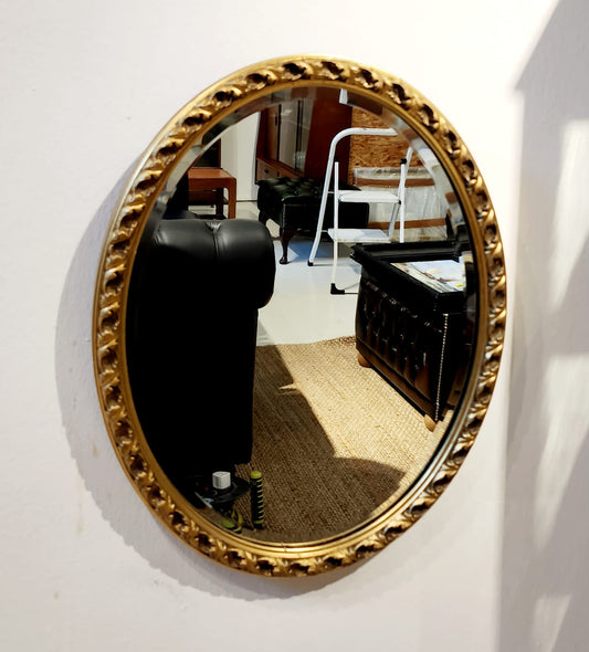 Vintage mirror with robe design