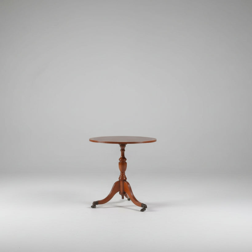 Satin wood table with tripod