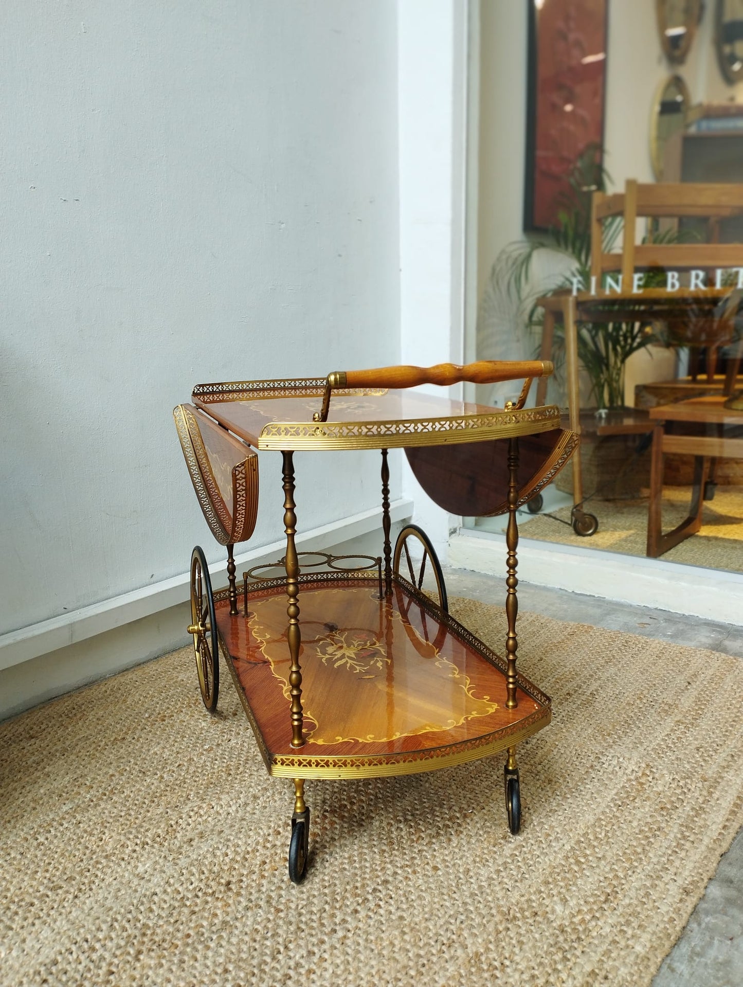 Vintage Trolley with folded side