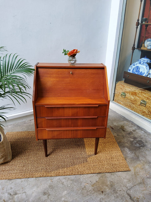 Danish style writing desk cabinet