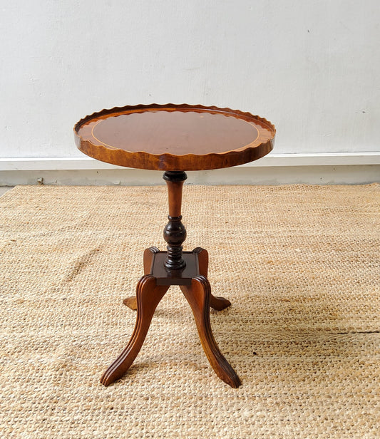 Antique mahogany regency style oval wine table