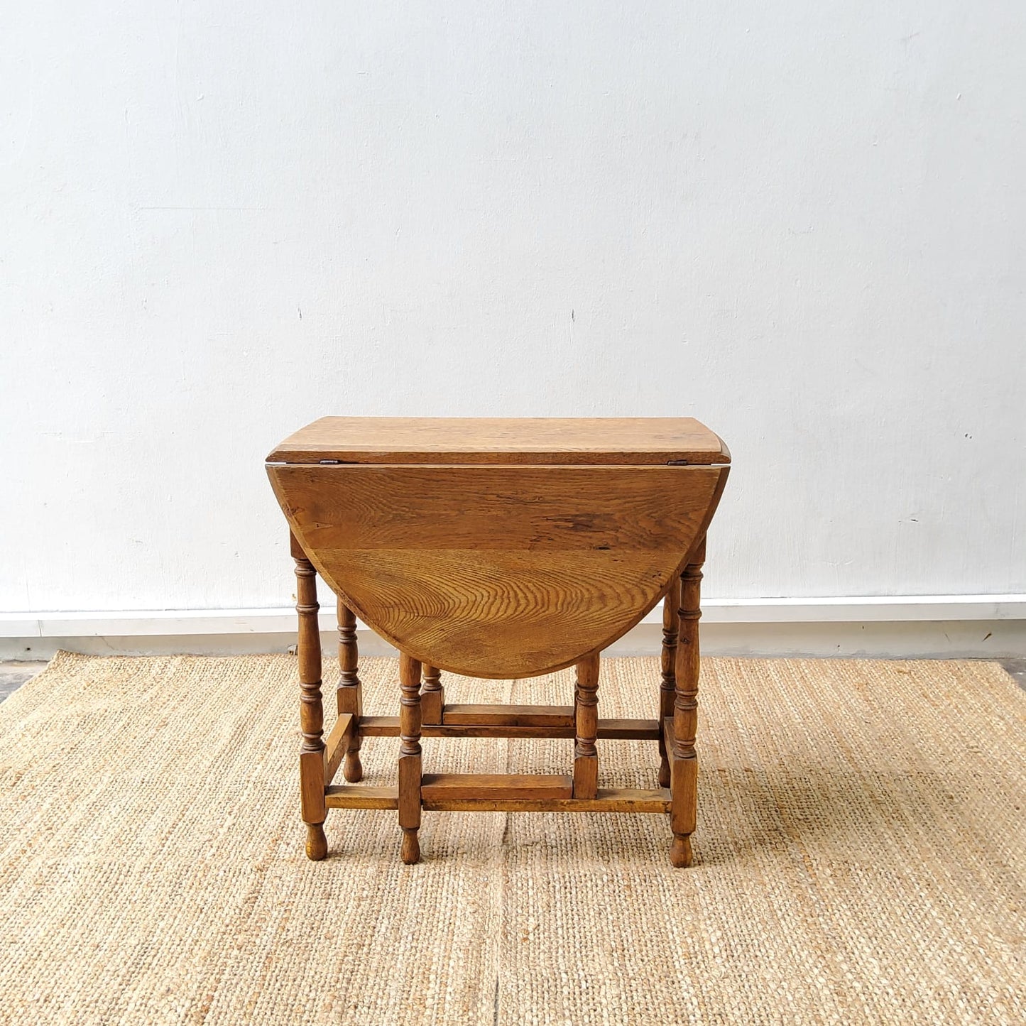 19th Century  Rustic Oak Folding Gateleg Table