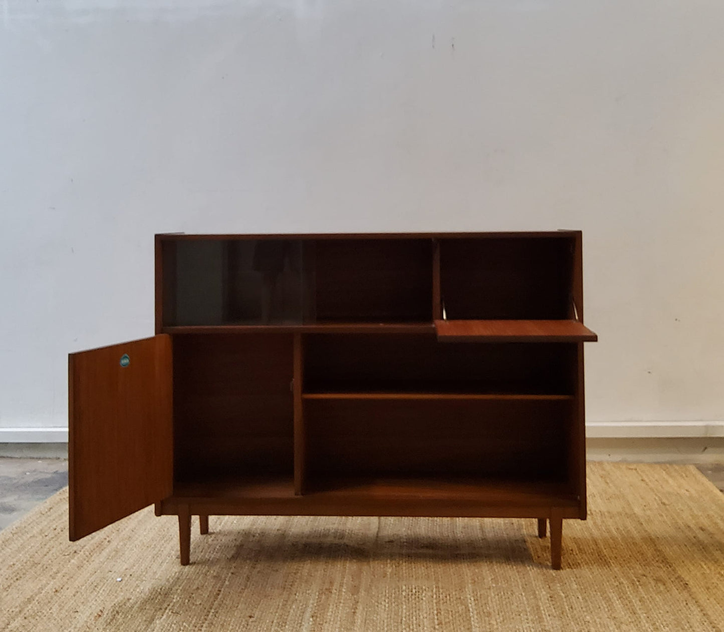 NATHAN Vintage Teak Display Cabinet