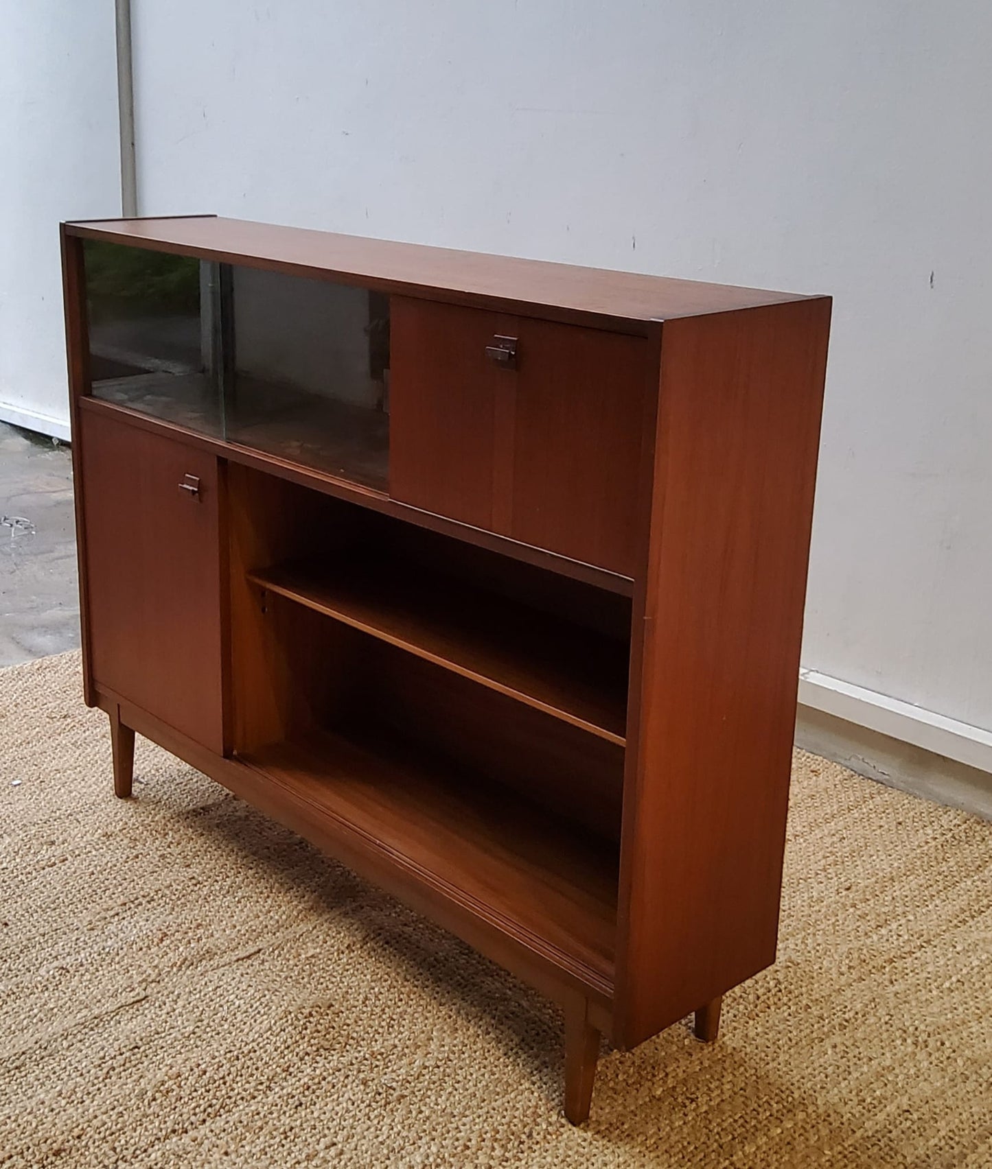 NATHAN Vintage Teak Display Cabinet