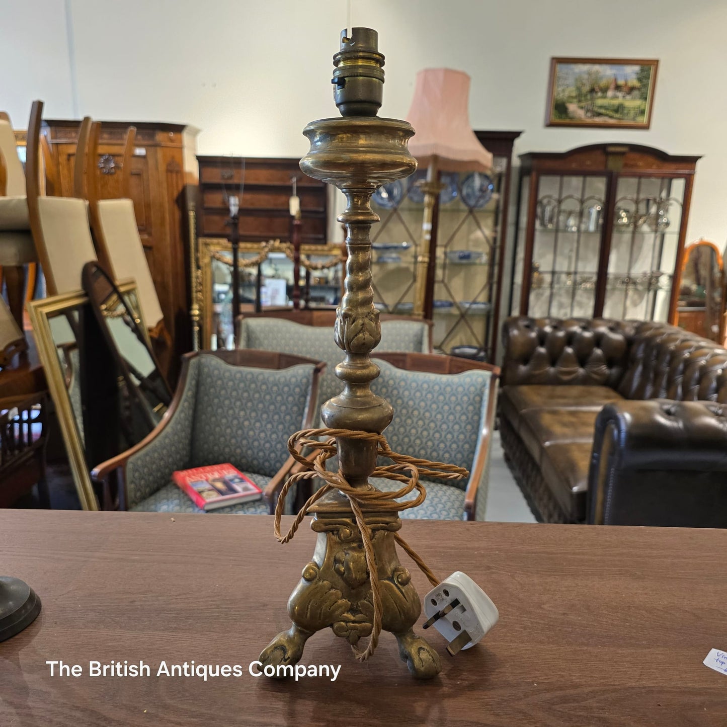 Vintage Brass Table Lamp