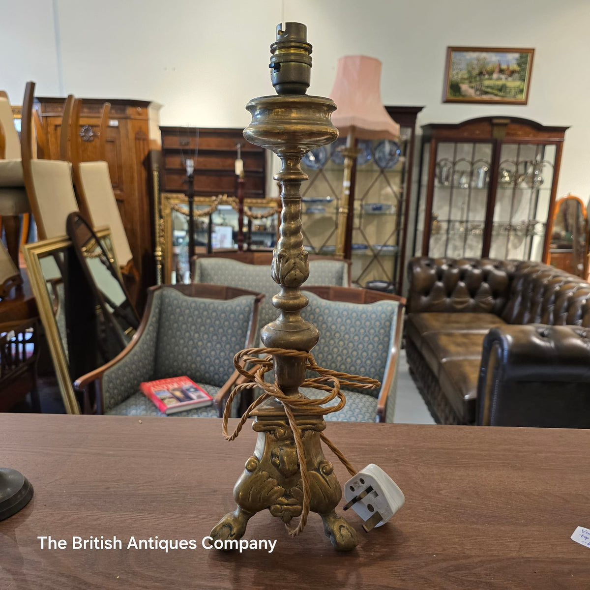 Vintage Brass Table Lamp