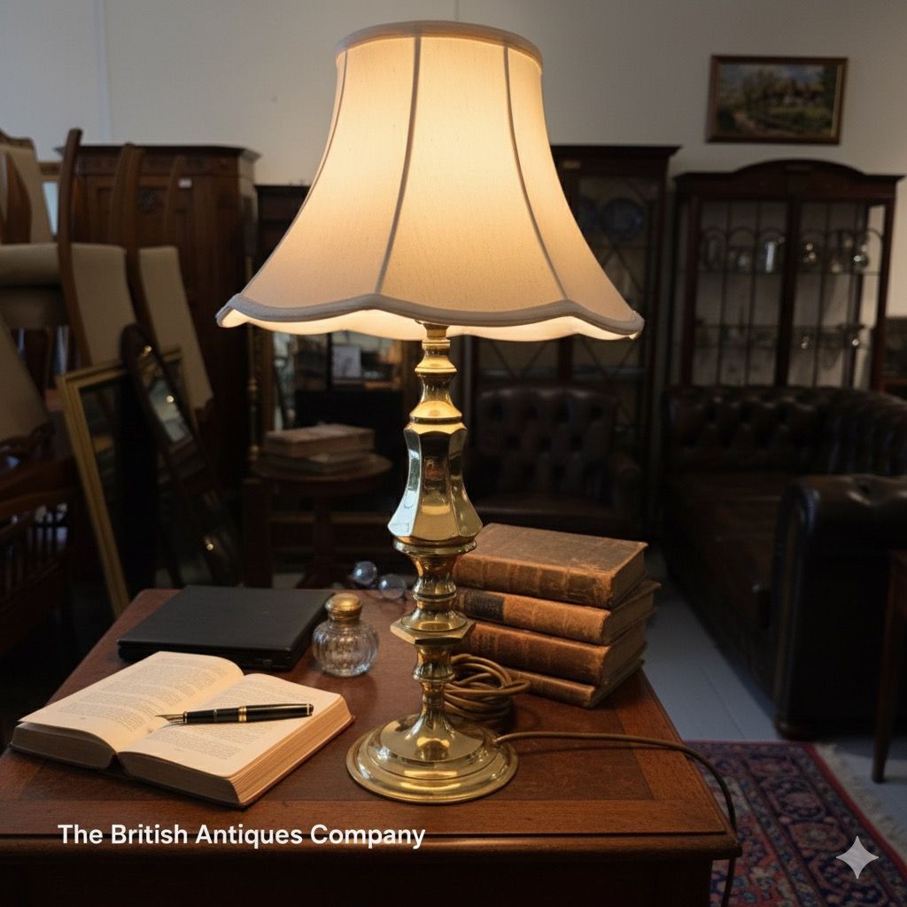 Victorian Period Cast Iron Table Lamp