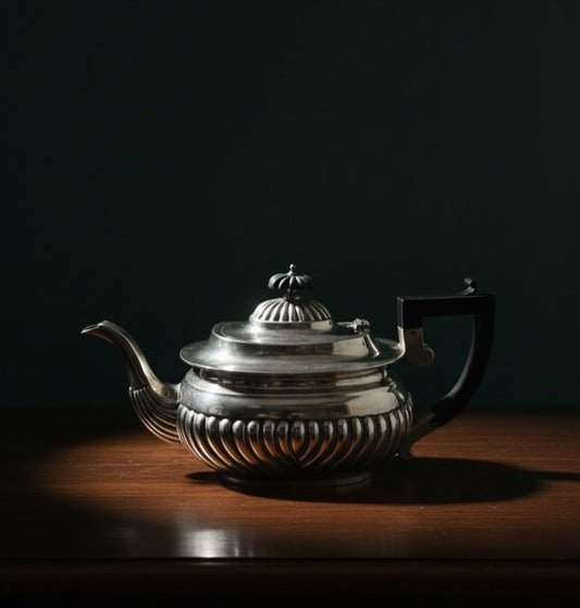 Antique brass teapot