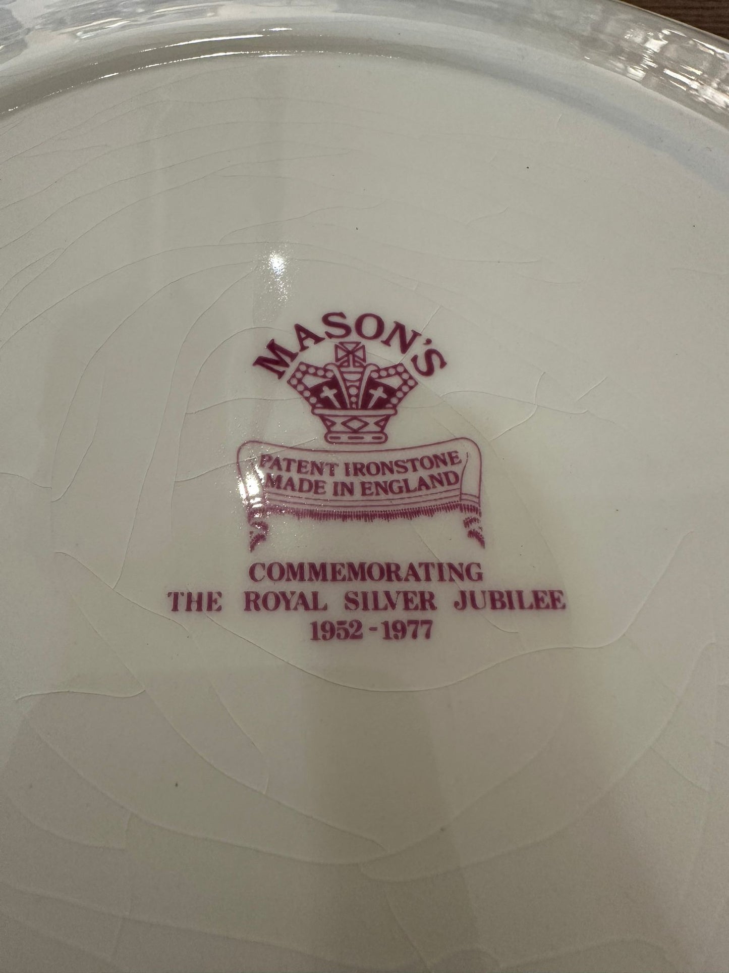 Mason's Royal Silver Jubilee Commemorative Plate