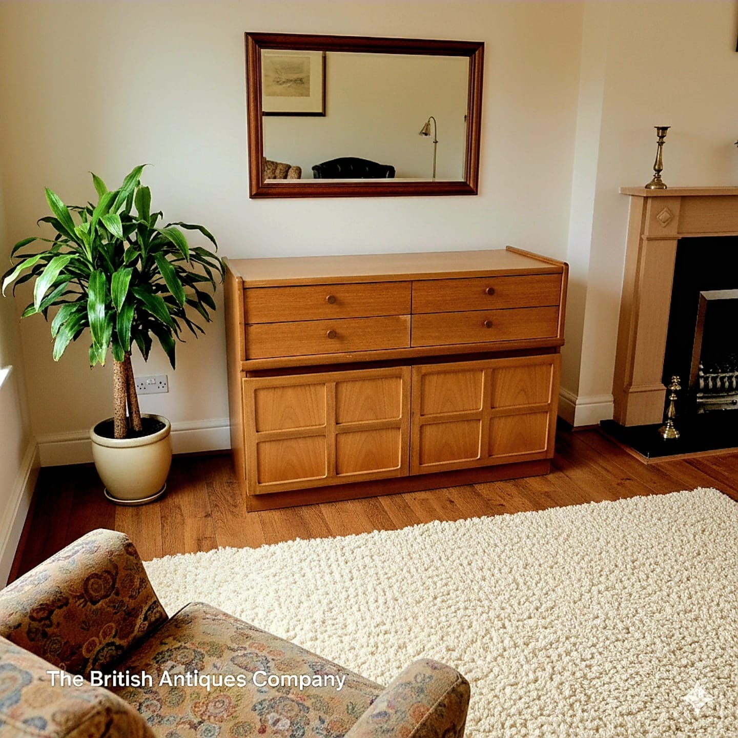 Nathan  Mid Century Teak Compact Sideboard / Cupboard