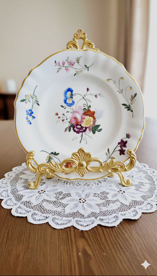19th Century Coalport Hand-Painted Plate