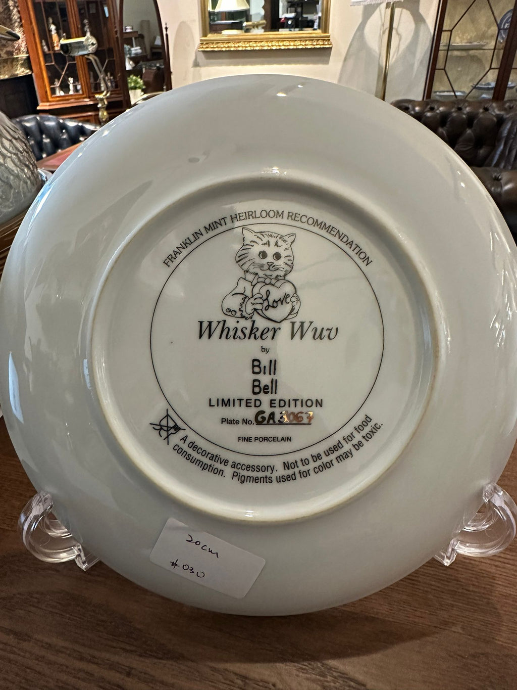 Assorted Bill Bell Limited Edition Decorative Plate