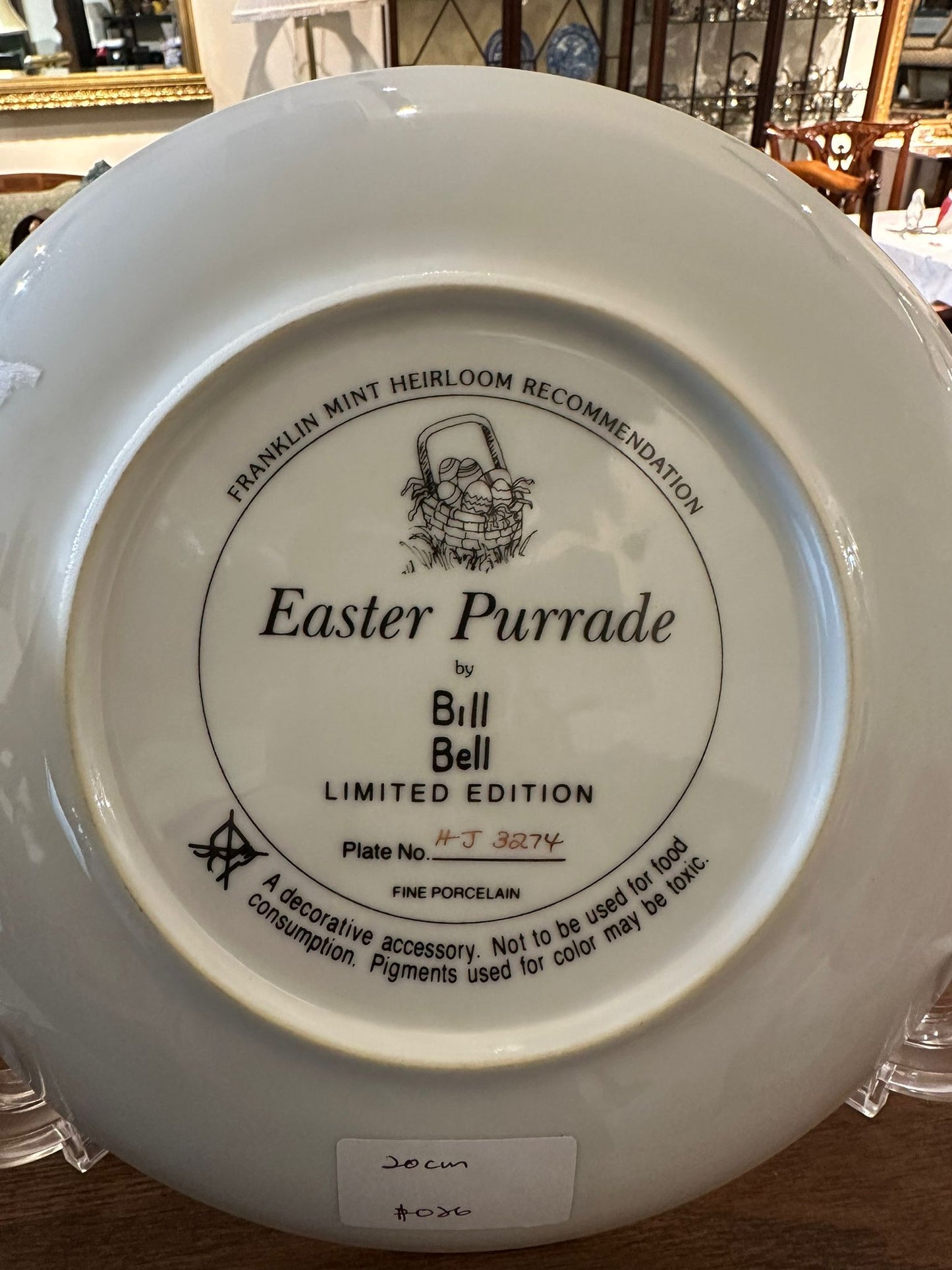 Assorted Bill Bell Limited Edition Decorative Plate