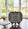 Vintage Blue & White William Adams English Transferware Platter/Chop Plate (Pattern R No 623)