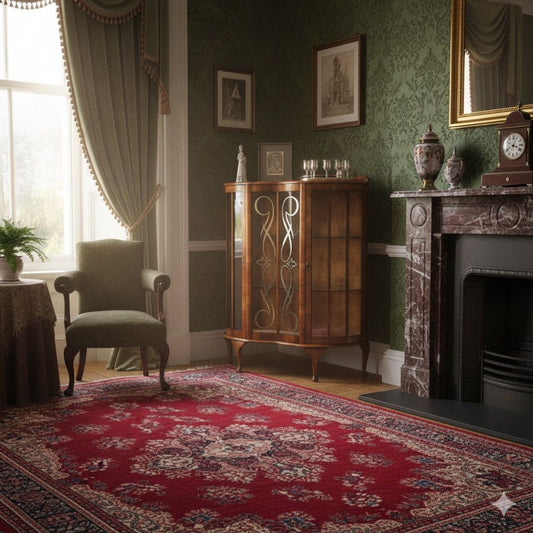 Vintage Barget Uitility London Art Deco Walnut and Glass Curio Display Cabinet