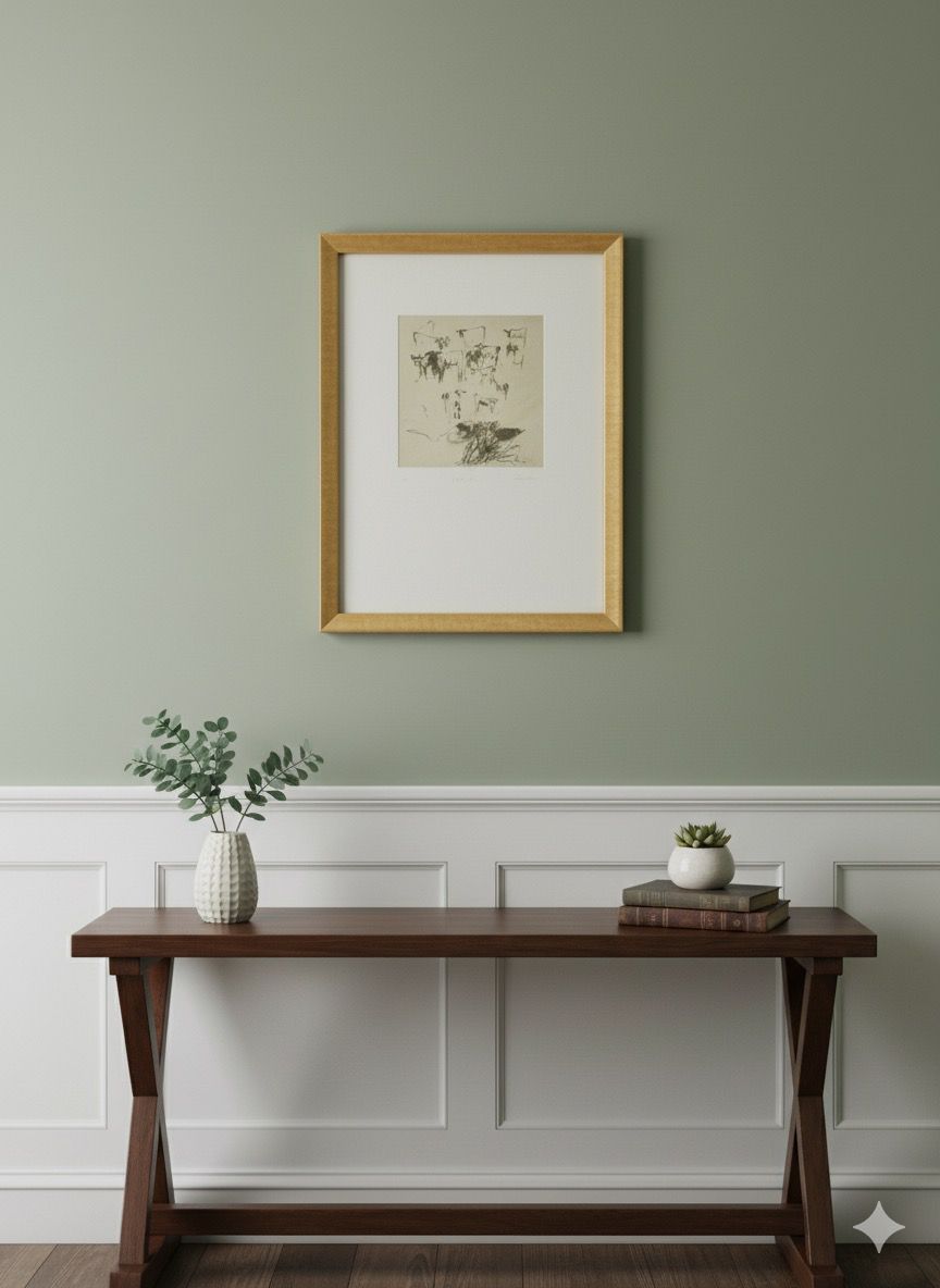 Original Sketch of Cows by Jankel Adler- (pencil)