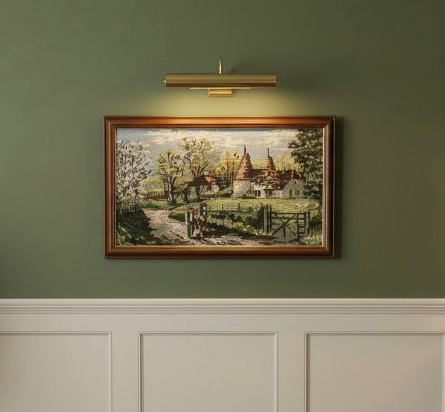 Vintage english countryside needlepoint 1