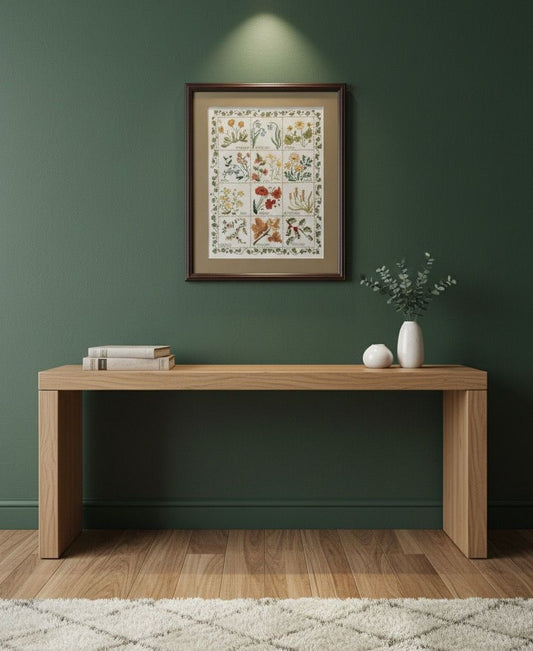 Counted Cross Stitch Large Embroidery KIT "Flowers of the Month" DMC threads