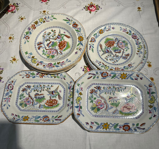 Antique Mason's Ironstone Chinoiserie Syle Pattern