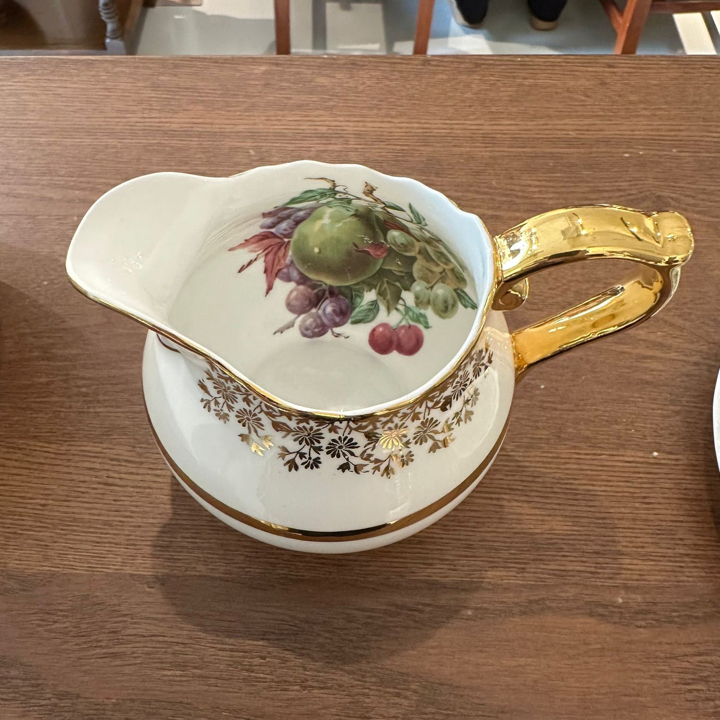 Lubern Bone China 22KT Gold Milk Jar