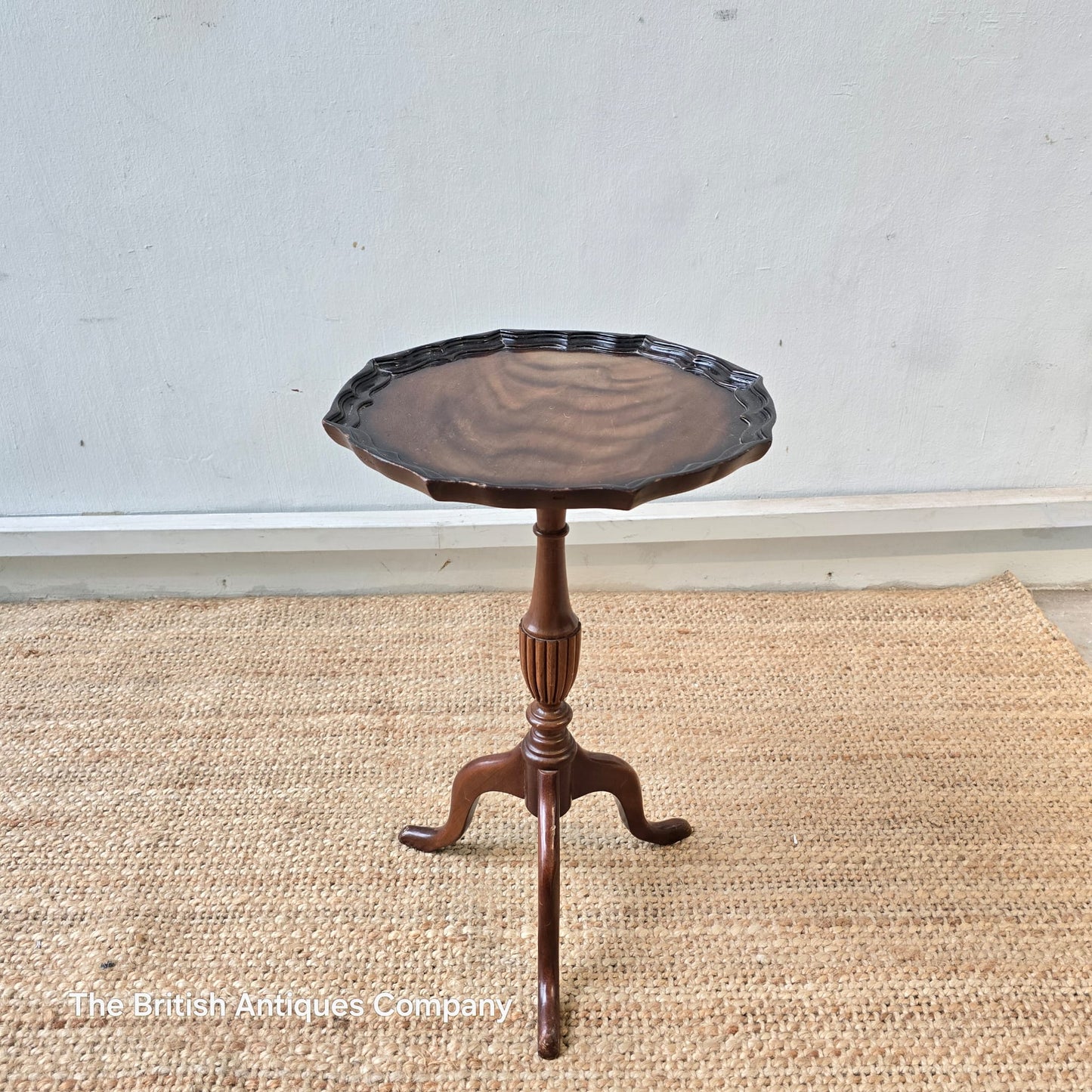 Vintage Mahogany Pie Crust Wine Table