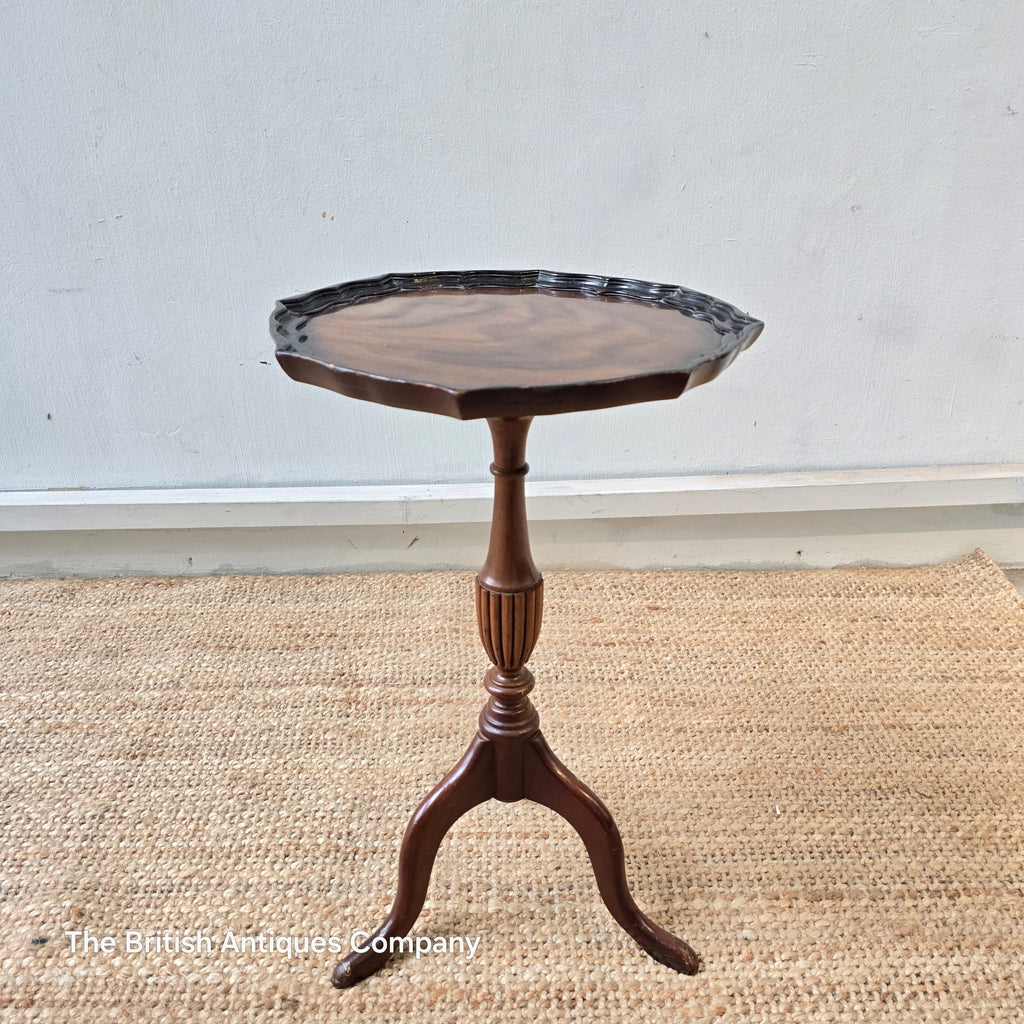 Vintage Mahogany Pie Crust Wine Table