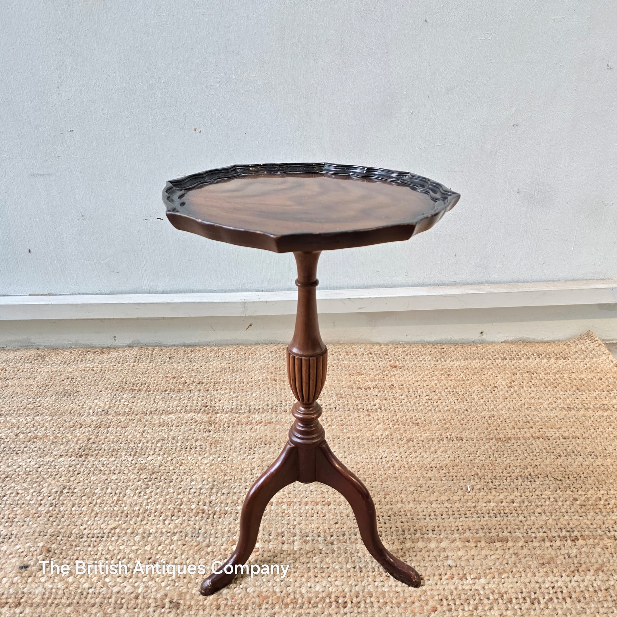 Vintage Mahogany Pie Crust Wine Table