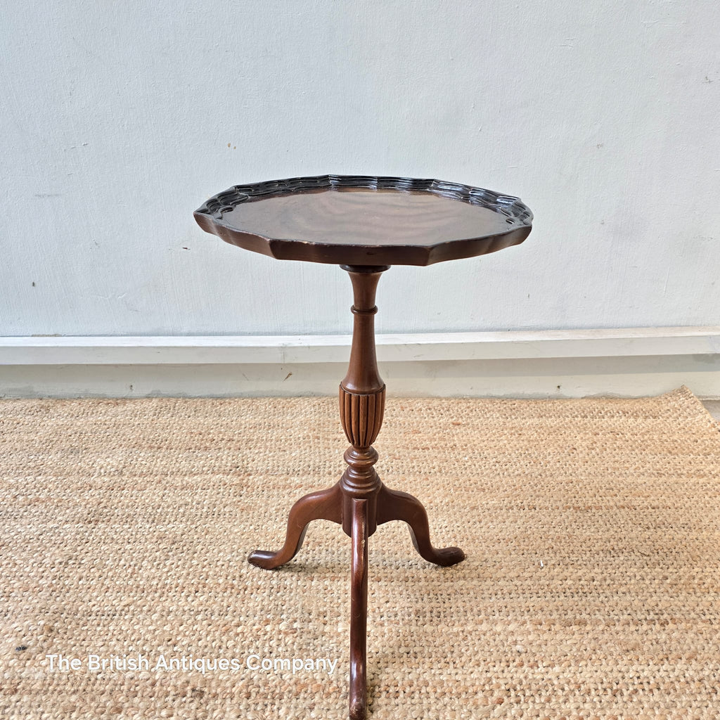 Vintage Mahogany Pie Crust Wine Table