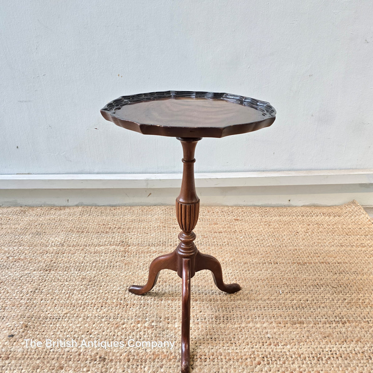 Vintage Mahogany Pie Crust Wine Table