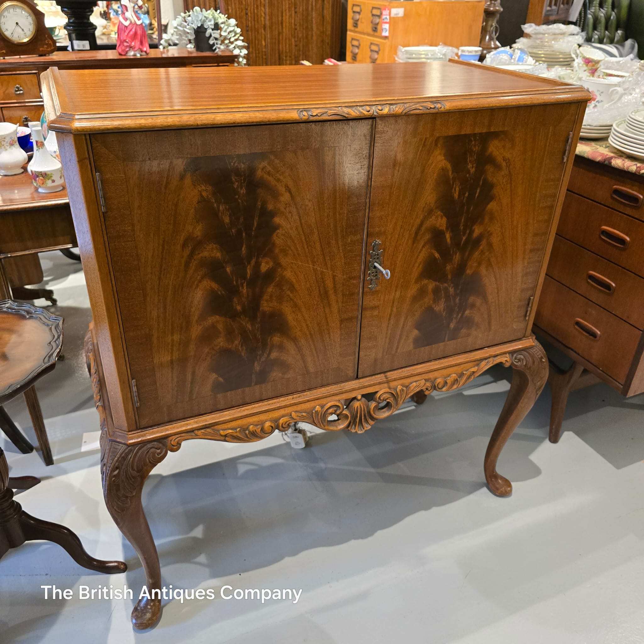 Queen Anne Revival Cocktail Cabinet