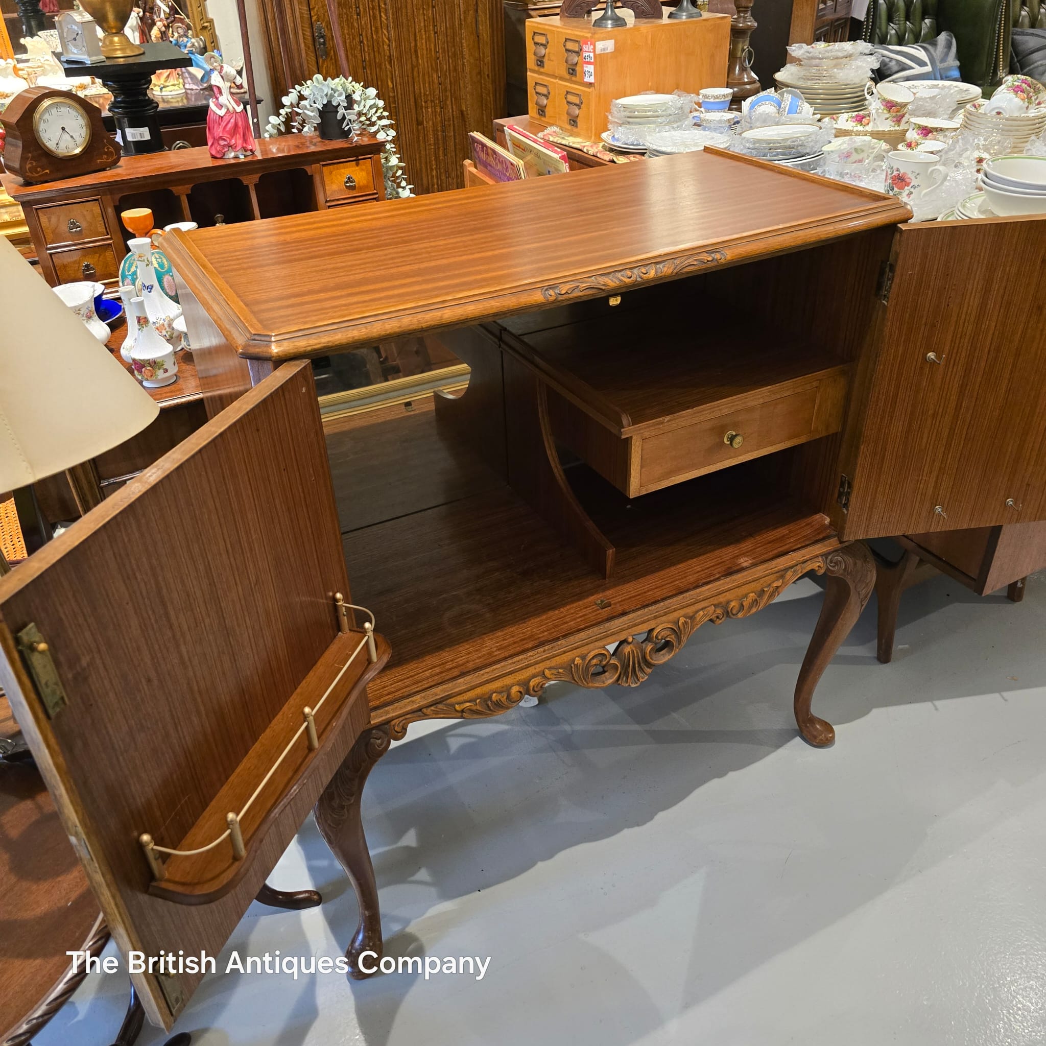 Queen Anne Revival Cocktail Cabinet