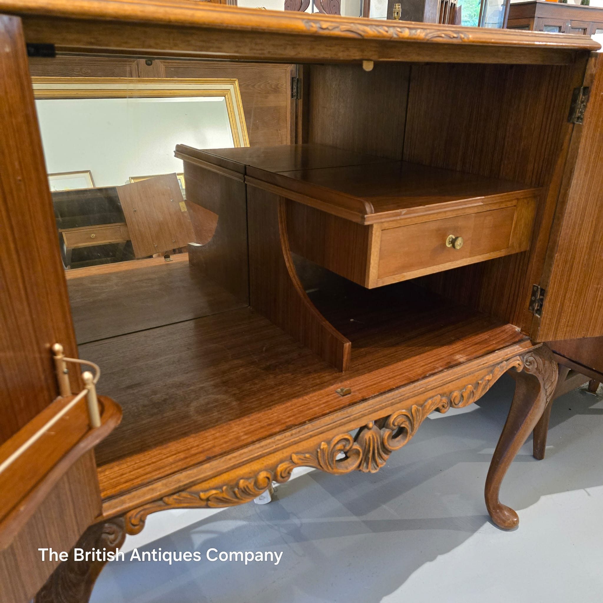Queen Anne Revival Cocktail Cabinet