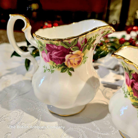 Smaller Royal Albert Old country rose vintage milk jug (Height 8cm)